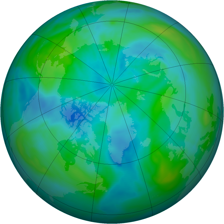 Arctic ozone map for 22 September 2006